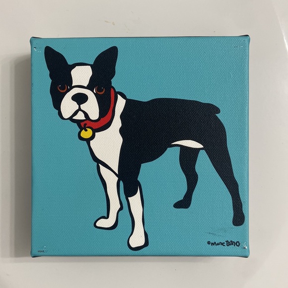 2 Marc Tetro French Bulldog Canvas Prints *Set of 2*  6”x6” each - Picture 2 of 8